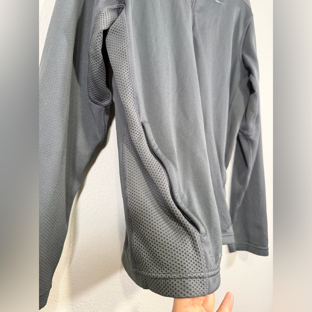 Nike Pullover Performance Jacket Zipper Sweatshirt Dri-Fit Athletic Gray Men M - Picture 2 of 8